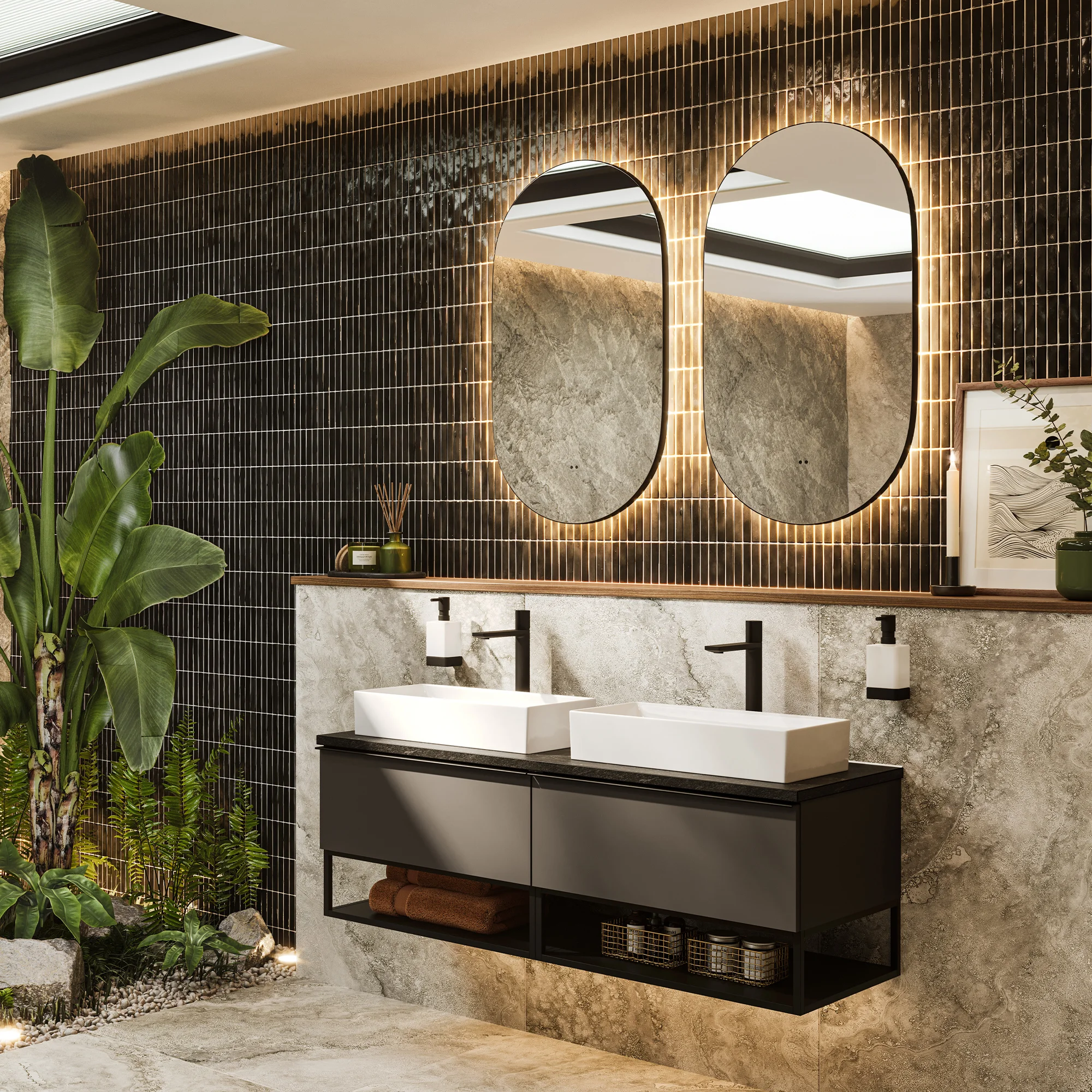 Maxim Shaped LED Bathroom Mirror | HiB Ltd